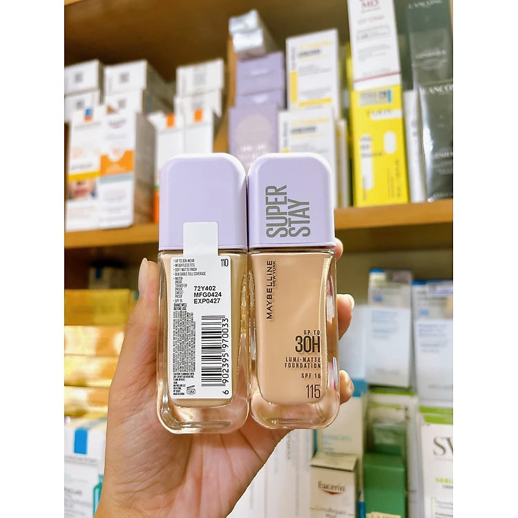 Kem Nền Bắt Sáng, Che Phủ Siêu Nhẹ Mặt Maybelline Superstay Lumi Matte 35ml