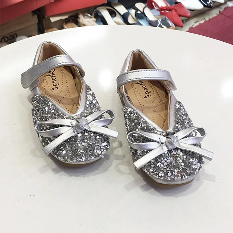 Giày công chúa cho bé gái Giày Sequins Mùa Thu Mới Chống Trượt Mềm giày Bé Gái Trẻ Em 21614