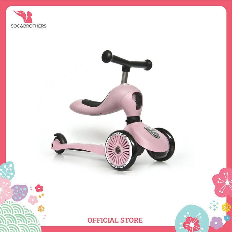 Xe scooter trẻ em Scoot and Ride Highwaykick 1 - Màu Rose