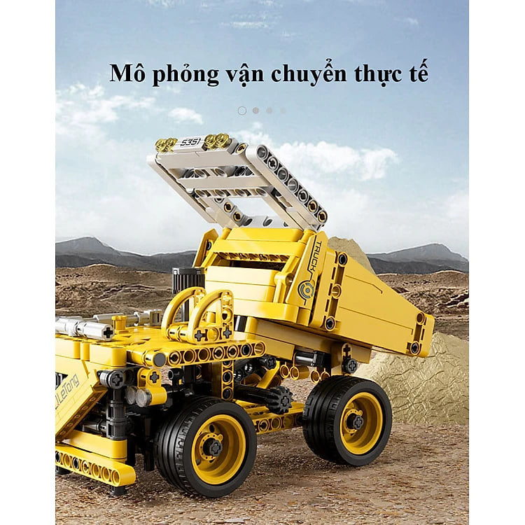 Bộ Đồ Chơi Lắp Ghép Xe Tải Với 338 Chi Tiết, Đồ Chơi Xếp Hình Cao Cấp Xe Tải, Đồ Chơi Mô Hình Xe Kỹ Thuật Công Trình Xây Dựng - Chính Hãng BABYBOSS.