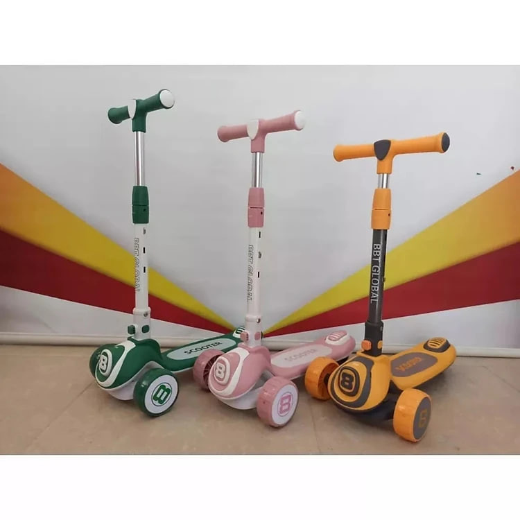 Xe Chòi Chân cho bé, Xe truợt Scooter cho bé 3 in 1, chính hãng, ba bánh phát sáng, có nhạc vui nhộn chịu lực đến 80kg