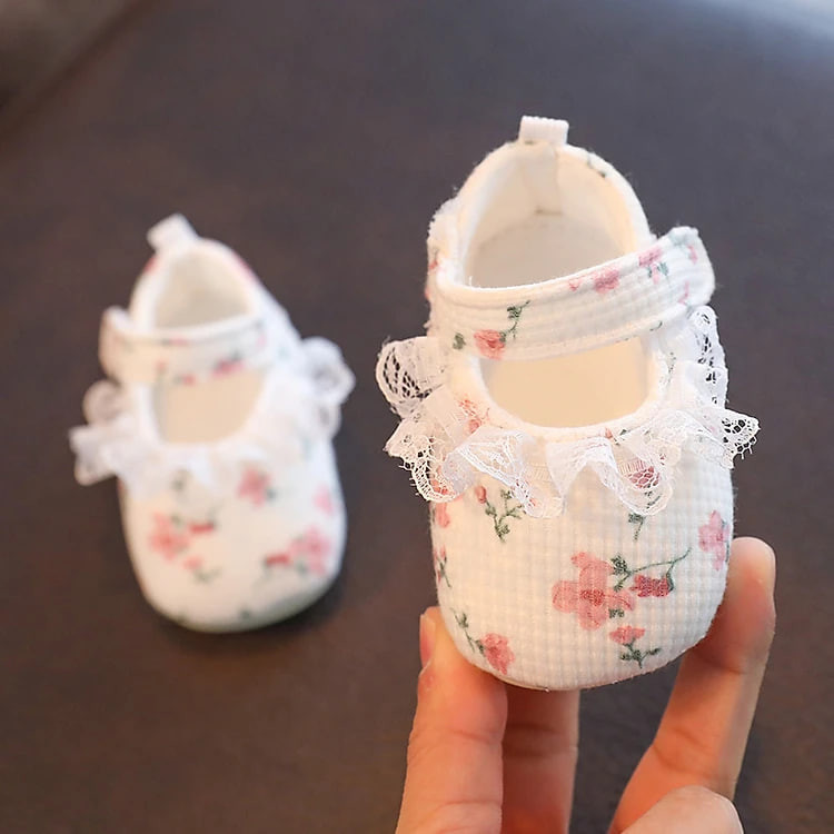 Giày tập đi cho bé có đế trống trượt, dép vải quai hậu nhẹ nhàng mềm mại cho trẻ sơ sinh đến 1 tuổi rưỡi