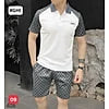 Đồ Bộ Nam, Sét Đồ Bộ Nam chất Cotton phối túi thời trang cao cấp thương hiệu Chandi mã CD02