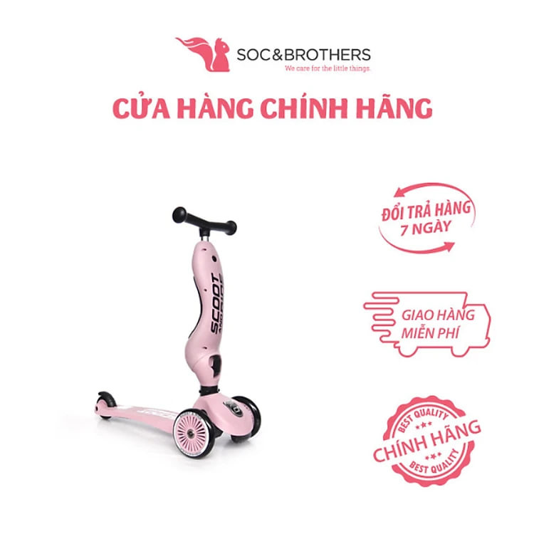 Xe scooter trẻ em Scoot and Ride Highwaykick 1 - Màu Rose