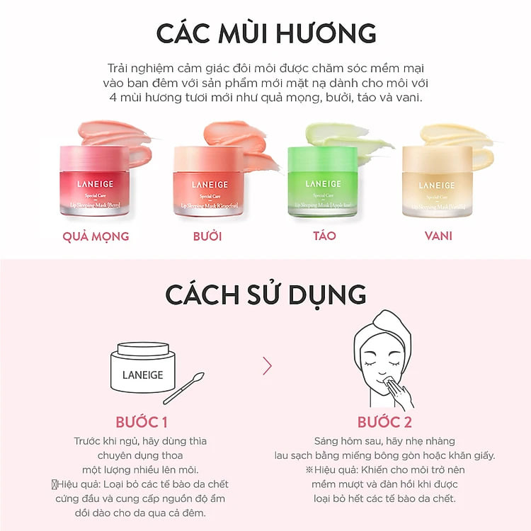 Mặt Nạ Ngủ Cho Môi Laneige Lip Sleeping Mask Apple Lime EX 20g