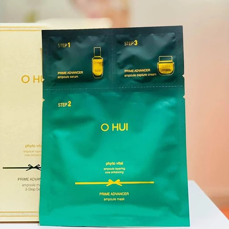 Mặt Nạ Ohui Xanh Prime Advancer - Ohui Prime Advancer 3-Step Mask