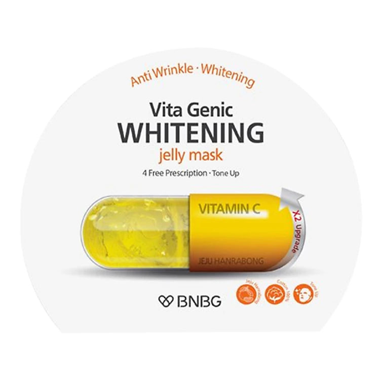 Hộp 10 Mặt Nạ Giấy Giúp Dưỡng Da Trắng Sáng Banobagi Vita Genic Jelly Mask Whitening 30ml x 10 Miếng