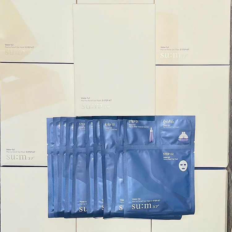 Mặt Nạ Cấp Nước Su:m37 Water-full 3 Steps (hộp 10 miếng)