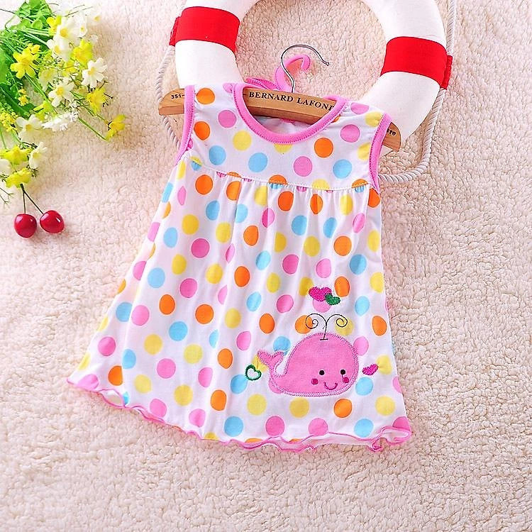 Đầm bé gái sơ sinh dễ thương - Đầm mặc nhà bé gái, váy cho bé gái sơ sinh 0-3M màu ngẫu nhiên (SD-272G)