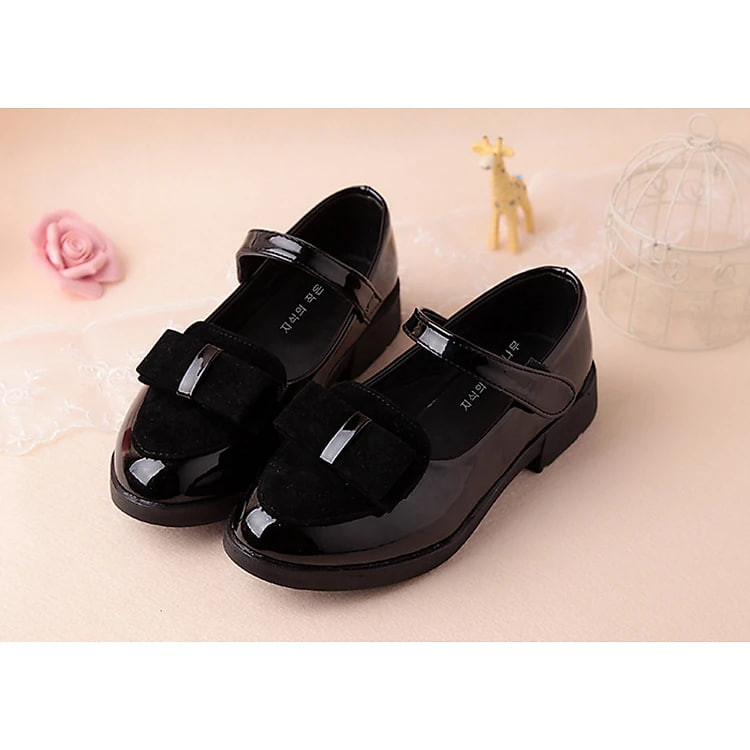 Giày Phong Cách Vintage Cực Xinh Cho Bé Gái 3 - 12 Tuổi G3 - Đen