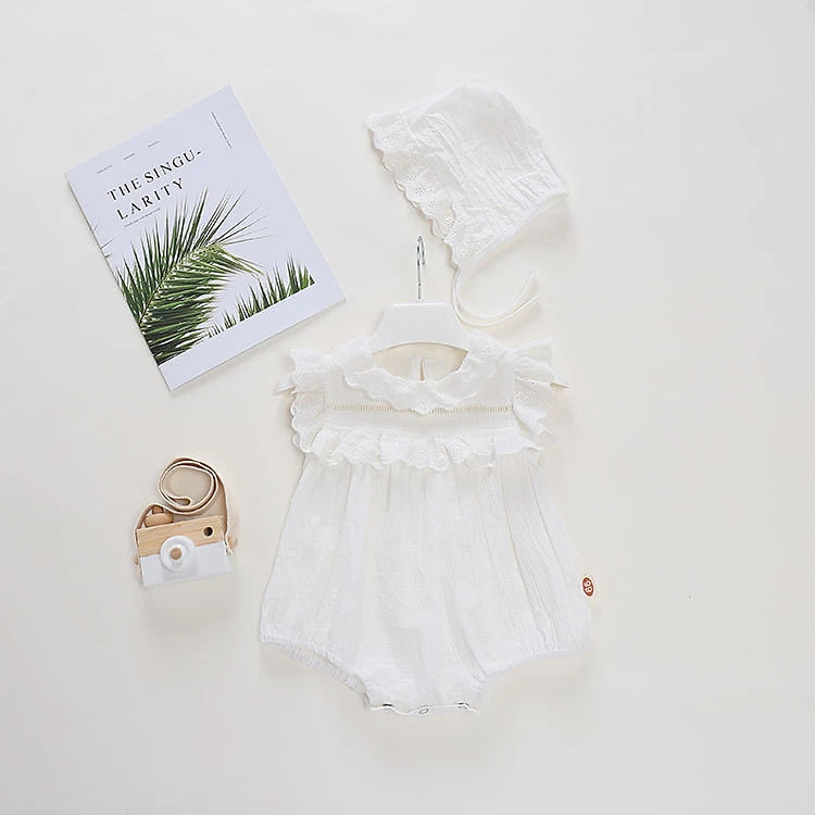 Bodysuit cho bé, áo liền quần kèm mũ cực xinh cho bé gái từ 7-15kg (SR-726)