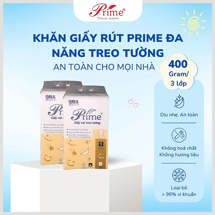 https://tiktokshop-seller-vn.com/Giấy ăn rút treo tường PRIME kích thước 175 x 190 (400gr)  làm từ bột gỗ nguyên chất