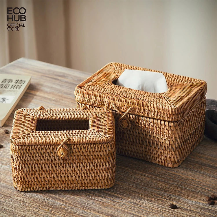 https://tiktokshop-seller-vn.com/Hộp mây đựng khăn giấy ECOHUB thủ công (ECOHUB Rattan Tissue Box)