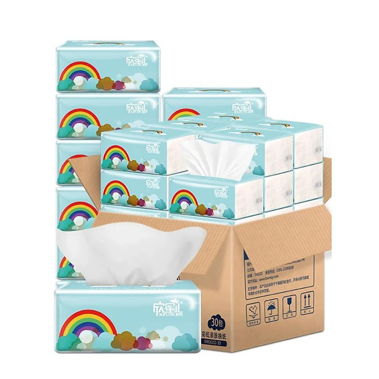 https://tiktokshop-seller-vn.com/Giấy Ăn Cầu Vòng Loại 1 Cao Cấp MINIIN 3 Lớp 300 Tờ -  Giấy Rút Siêu Dai