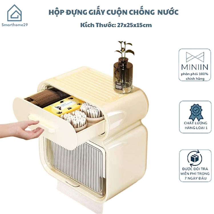 https://tiktokshop-seller-vn.com/Hộp Đựng Khăn Giấy Cuộn Chống Thấm Nước Treo Tường Ngăn Kéo - Thiết Kế Không Đục Lỗ, Tiện Lợi, An Toàn - HÀNG CHÍNH HÃNG MINIIN