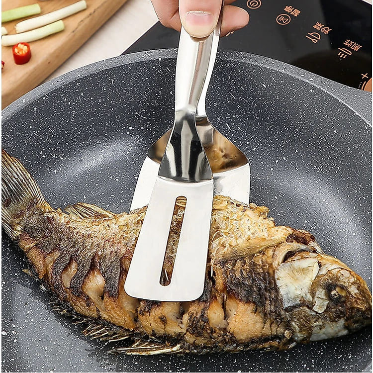 Dụng cụ làm bếp đa năng, kẹp gắp đồ nóng như bít tết, cá rán, thịt nướng chuyên dụng tiện ích