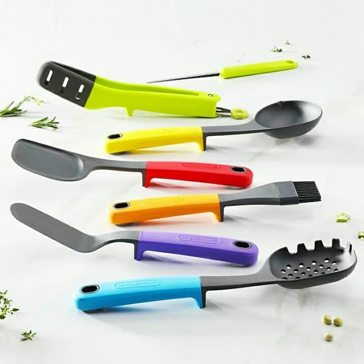 Bộ dụng cụ nhà bếp 7 món cao cấp thương hiệu Morphy Richards RM1032 - Chất liệu siêu bền chịu nhiệt độ cao - HÀNG NHẬP KHẨU