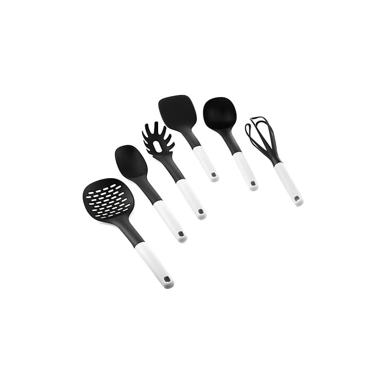 Bộ dụng cụ 6 món silicon SUNRISE (xẻng chiên, xào, vá múc canh, vá dài, phết)
