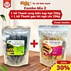 [COMBO MIX 2 500G] Rong biển kẹp hạt dinh dưỡng 250g + Thanh gạo lứt chà bông/rong biển mix hạt 250g