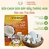 Sữa chua sấy thăng hoa VICOSAP làm từ dừa sáp it đường đồ ăn vặt healthy đặc sản Trà Vinh
