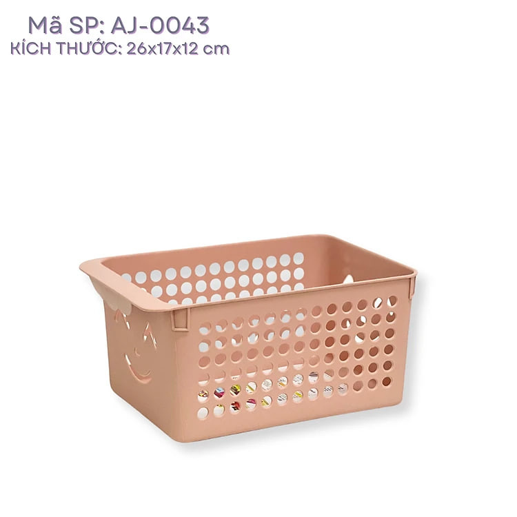 Giỏ Nhựa Đựng Đồ Trẻ Em, Gia Vị, Sách Vở, Đồ Dùng Gia Đình Hàn Quốc kokOmgea ( Nhiều Kích Thước)