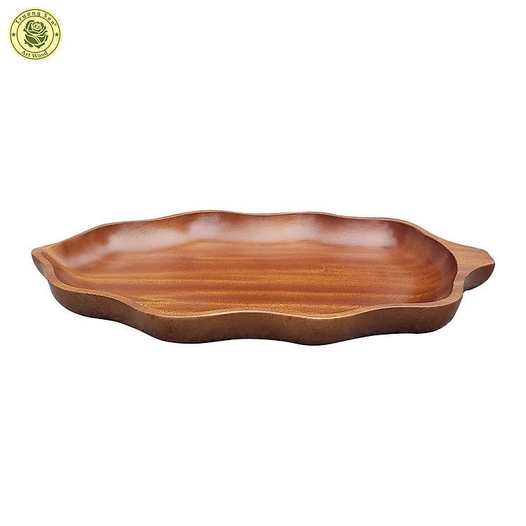 Khay Gỗ Xà Cừ Decor Hình Chiếc Lá - Đồ Gia Dụng Gỗ Thương Hiệu Trường Sơn
