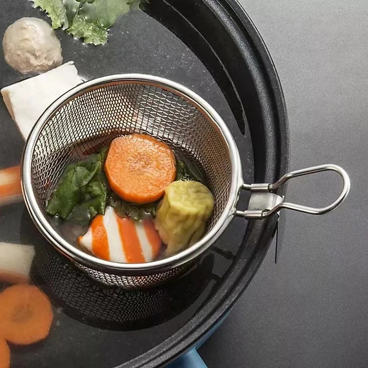 Giỏ Vớt Gia Vị nhúng Lẩu, Nhúng Mì Thép Không Gỉ 304 Tiện Lợi,Vợt Nhúng Lẩu Đa Năng - Hàng Chính Hãng MINIIN