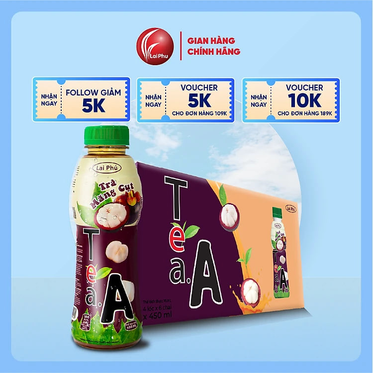 Trà Măng Cụt Tea A Chai 450ml - Thùng 24 Chai