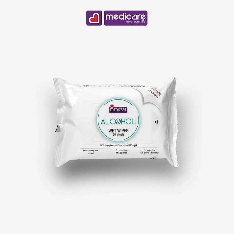 Khăn ướt MEDiCARE Alcohol 20 miếng