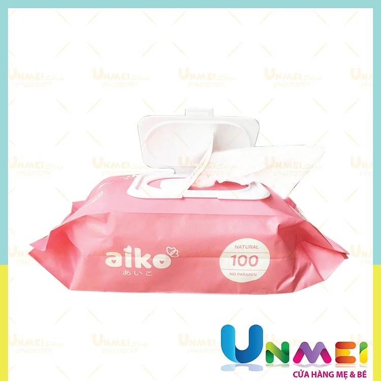 Khăn Ướt Cho Bé AIKO 100 Tờ Không Mùi