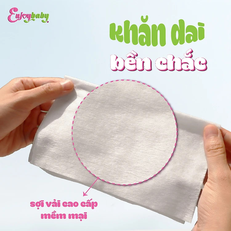 [MUA 2 TẶNG 1] COMBO 2 Khăn ướt ENJOY 100 tờ không mùi mềm mịn, dưỡng ẩm, tiện dụng an toàn cho bé