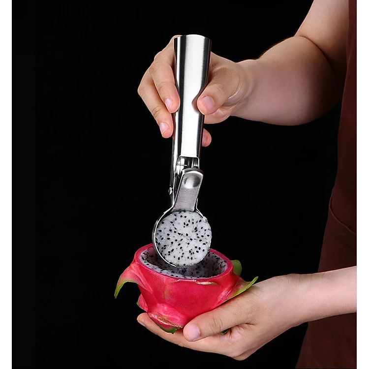 Dụng cụ múc kem, và trái cây inox - 18cm, 79g