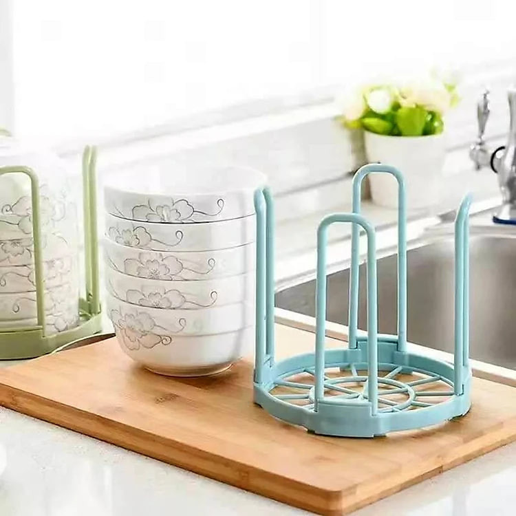 Bộ 2 Dụng Cụ Úp Chén Xếp Gọn Bằng Nhựa - Hàng Chính Hãng