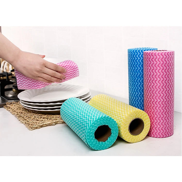 Giấy cuộn đa năng, khăn lau bếp, lau bàn , lau tay có thể giặt và tái sử dụng nhiều lần cuộn 20cm - HENRYSA
