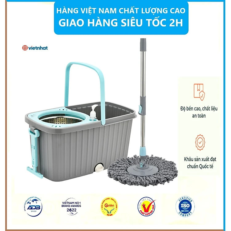 https://tiktokshop-seller-vn.com/Bộ lau nhà tay kéo xoay 360 độ, Bộ lau nhà thông minh tự vắt Việt Nhật cao cấp có kèm cây lau đa năng - Hàng chính hãng