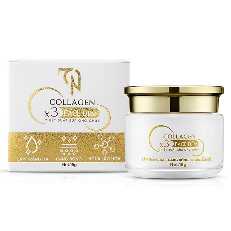 Kem Face Collagen X3 TN Ban Đêm Mỹ Phẩm Đông Anh 15g