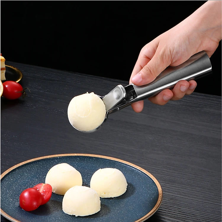Dụng cụ múc kem, và trái cây inox - 18cm, 79g