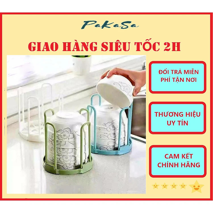 Bộ 2 Dụng Cụ Úp Chén Xếp Gọn Bằng Nhựa - Hàng Chính Hãng