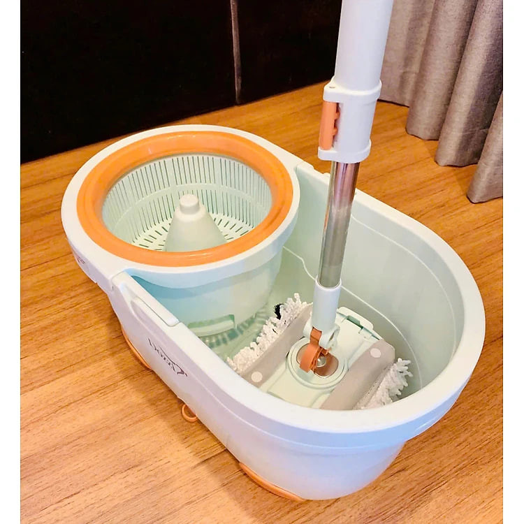 Bộ Cây Lau Nhà Thông Minh 360 Độ Dozzi DZA336 Kèm 4 Bông Lau - Hàng Chính Hãng