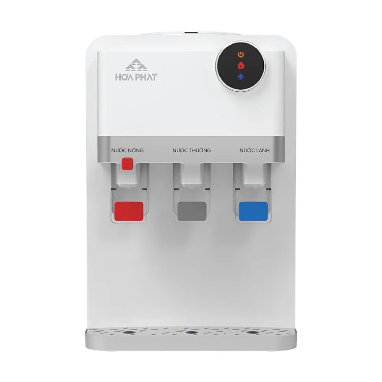 Cây nước nóng lạnh úp bình Hòa Phát HTL212 - 3 vòi nước, có đèn Led hiển thị - Hàng chính hãng