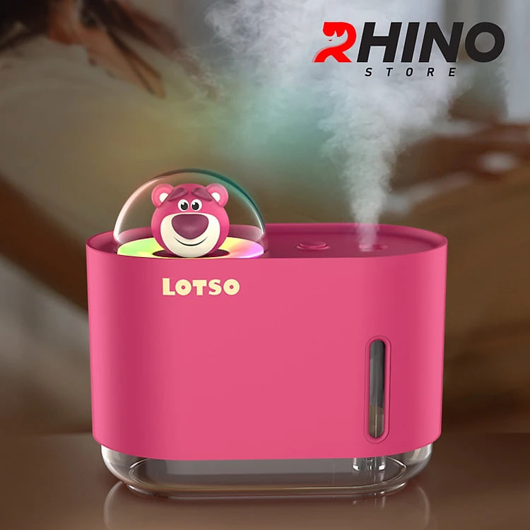 Máy phun sương tạo ẩm Rhino H905, dung tích 300ml, tích hợp đèn ngủ hàng chính hãng