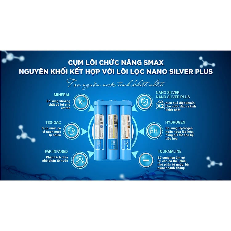 Máy lọc nước nóng lạnh Karofi KAD-D66 - Hàng chính hãng