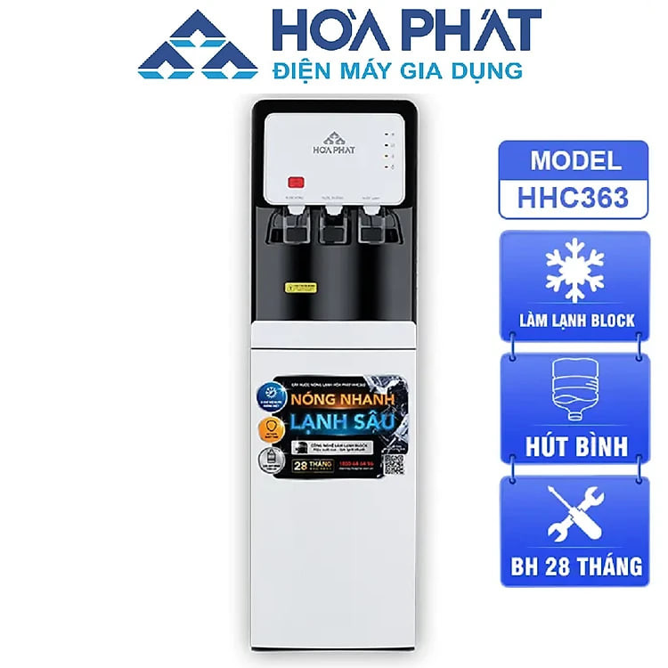 Cây nước nóng lạnh hút bình Hòa Phát HHC363 - Hàng chính hãng bảo hành 26 tháng