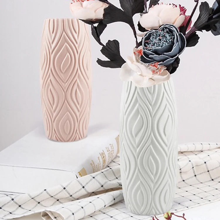 Bình Hoa Nhựa To Trang Trí Tết 2025 Nguyên Đán Ất Tỵ. Lọ Hoa Giả Gốm Màu Trắng Để Bàn Decor Nhà Cửa Năm Mới Cổ Truyền. Giao Màu Ngẫu Nhiên