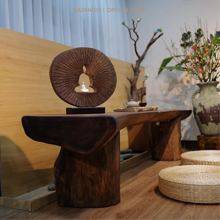 Bức gỗ trang trí "PHẬT TẠI TÂM" - Món quà ý nghĩa - Bazango - Trang Trí Nhà Decor Decor Phòng