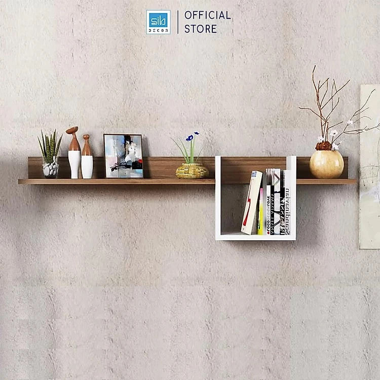 Kệ Gỗ Trang Trí Treo Tường Sáng Tạo Thương Hiệu SIB Decor KT506