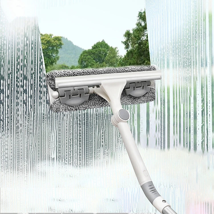 Cây Lau Kính Đa Năng Lau Tường.Chổi Lau Nhà 2 in 1 Thông Minh Cán Dài xoay 360 Độ