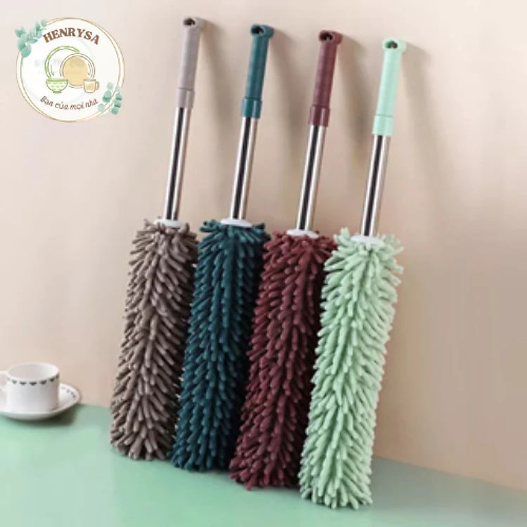 Chổi Lau Bụi Phất Trần Nhà San Hô, Chổi Lau Bui Gấp Gọn Lau Dọn Đồ Đạc Gia Đình - HENRYSA