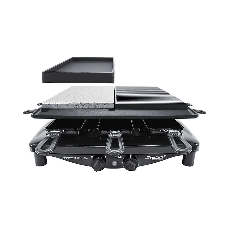 Bếp nướng điện 2 vùng STEBA RC 4 plus deluxe chrom Hàng chính hãng