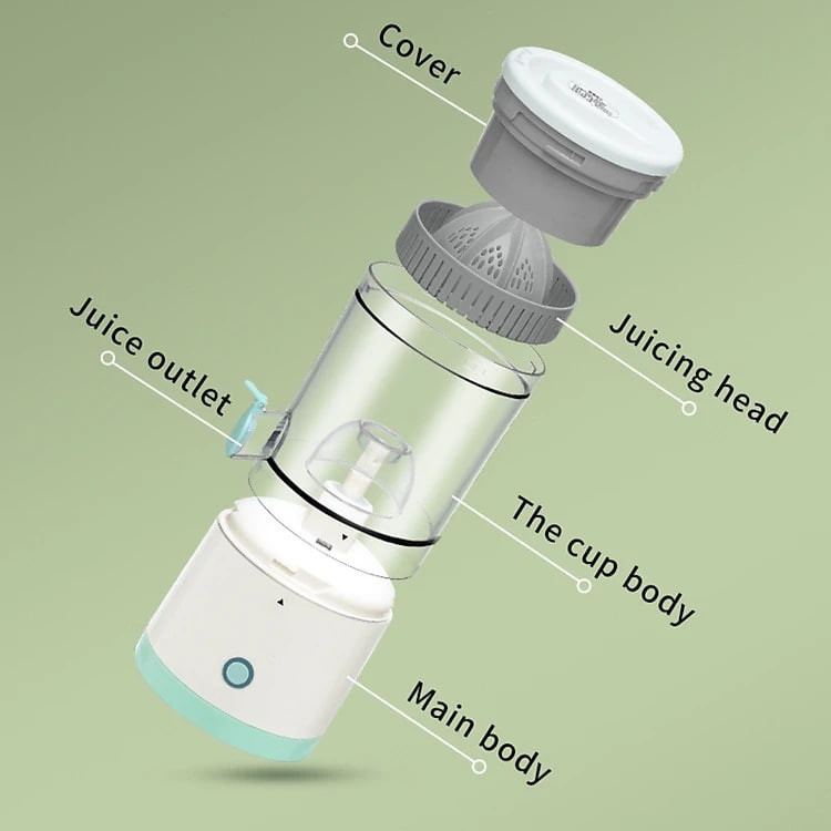 Máy Vắt Cam, Máy Ép Cam Tự Động Thế Hệ Mới, Sach USB Tiện Lợi - Hàng Nhập Khẩu